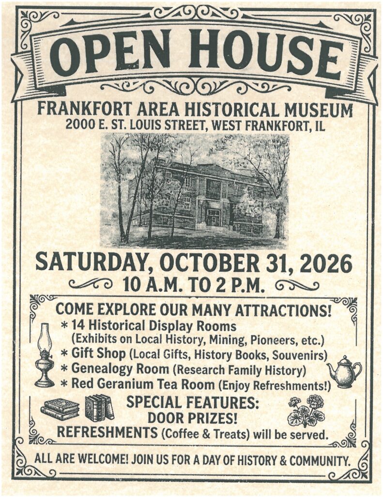 Frankfort Area Historical Museum Open House